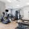 a gym with exercise equipment